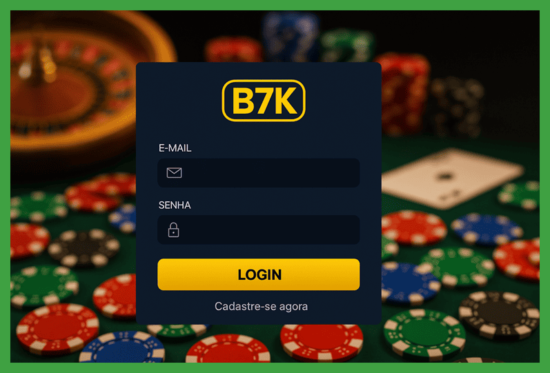 Criar uma nova Conta no plataforma B7K